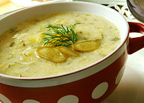 Okurková polévka s koprem - vařená