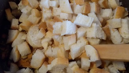 Rohlíkové pleskačky (placičky) s houbami