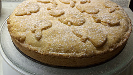 Koláč s jablíčkovo-pudingovou náplní