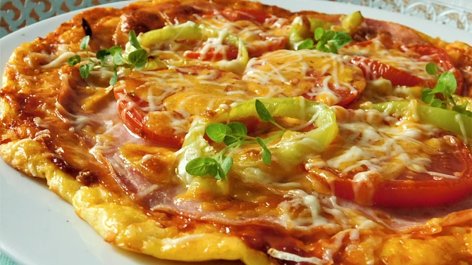 Sýrový koláč à la pizza