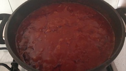 Chilli con carne od syna