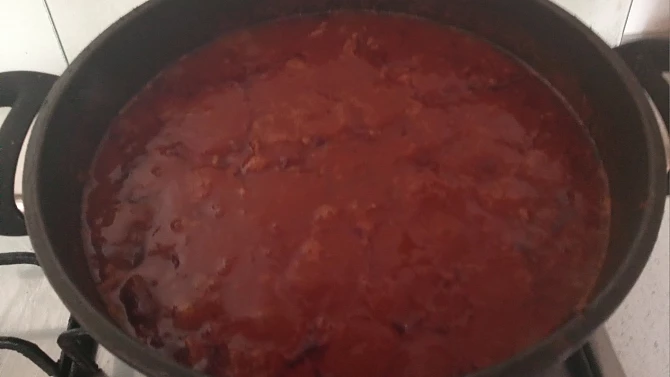 Chilli con carne od syna