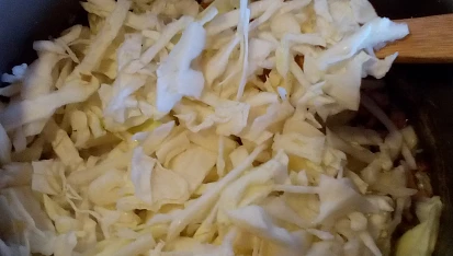 Dušené zelí jako hlavní chod