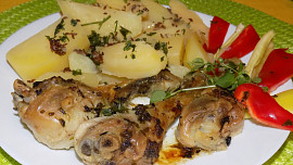 Kuře na majoránce a česneku