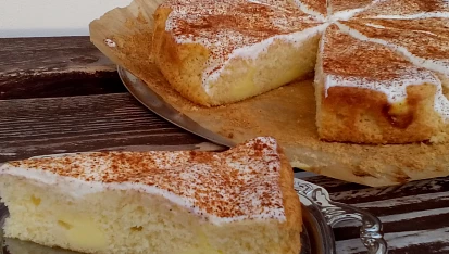 Osvěžující koláč s dvojitou porcí jogurtu