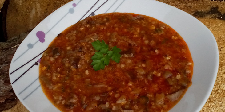 Václavková polévka s pohankou