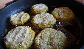 Brokolicové karbanátky s domácími hranolky a s jogurtovým  dipem (Smažíme po obou stranách)