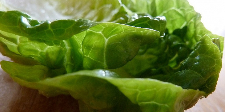 Brokolicové karbanátky s domácími hranolky a s jogurtovým  dipem (Omyjeme a naaranžujeme listy hlávkového salátku)