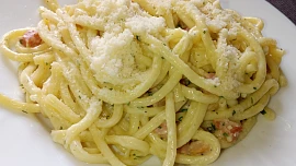 Jednoduché špagety à la Carbonara