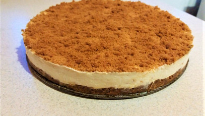 Lotus cheesecake z tvarohu (bez pečení)
