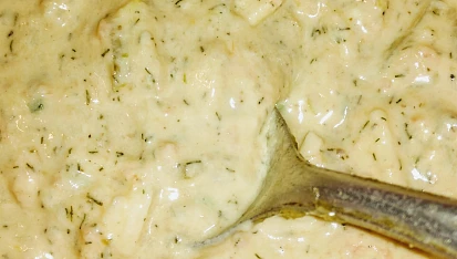 Pomazánka z lososa, Do pomazánky jsem použila sušený kopr, čerstvý jsem neměla, ale bylo to dobré.