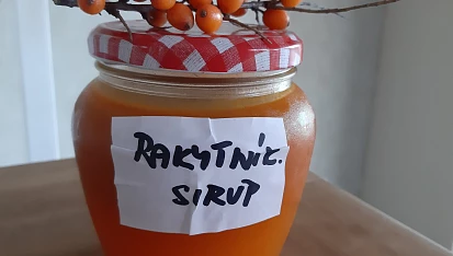 Panenský rakytníkový sirup