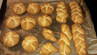 Domácí rohlíky, Výborné těsto.