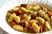 Gnocchi,zeli a uzene maso - 3 v 1