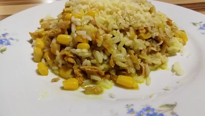 Kari rizoto s tuňákem