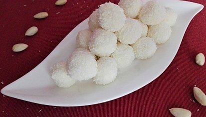 Kokosové kuličky - nepečené, Nepečené kokosové kuličky