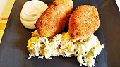 Bešamelové krokety s masem a sýrem (Bešamelové krokety s masem a sýrem)