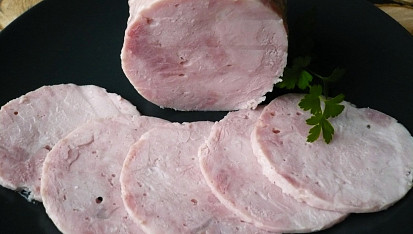 Domácí vepřová šunka ve skle - polokonzerva