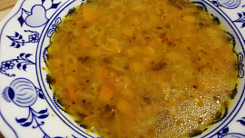 Dýňová polévka  na způsob bramboračky