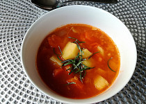 Indická polévka s červenou čočkou