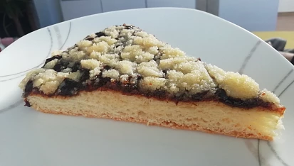 Kynuté povidlové frgály s drobenkou