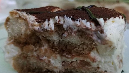 Tiramisu s mascarpone a cukrářskými piškoty, Tiramisu s mascarpone