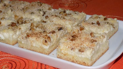 Tvarohový koláč s posypkou