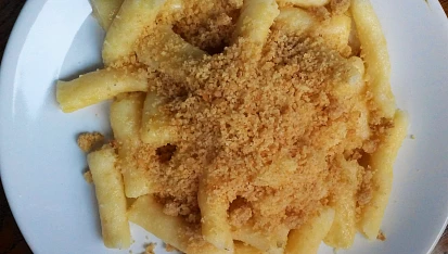 Bramborové šišky, Bramborové šišky s osmaženou strouhankou.