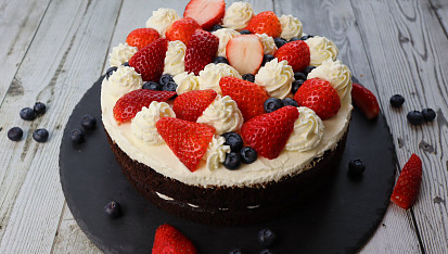 Nízkosacharidový Red Velvet Cake - Low carb