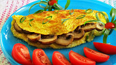 Omeleta s houbami, Houbova  omeleta