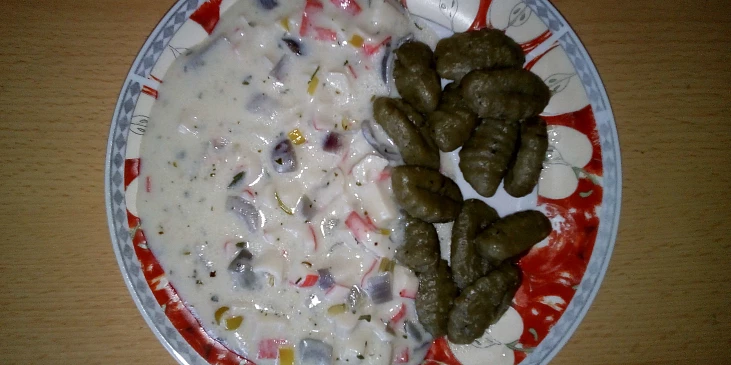 Smetanová omáčka s gnocchi
