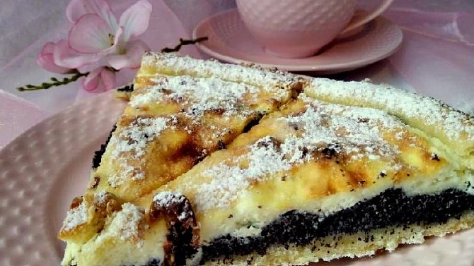 Křehký koláč s mákem a tvarohem, Křehký koláč s mákem a tvarohem