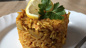 Paella s krůtím masem