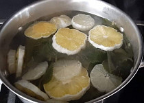 Rýmovníkový sirup s citronem