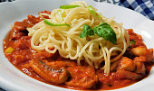 Žampionové špagety