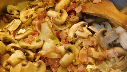 Žampionové špagety