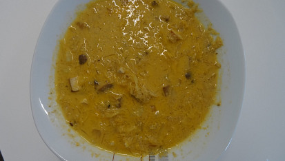 Bezlepková zelňačka s tofu a hlívou