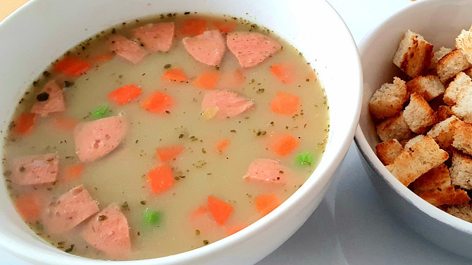 Čočková polévka se smetanou (bez laktózy)