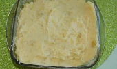 Kaše bramborová, s hříbky zapečená