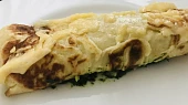 Zapečené palačinky se špenátem