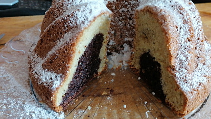 Bezlepkový mandlový piškot se skořicí - Gató de almendras, Varianta bez skořice jako luxusní bezlepková bábovka