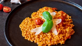 Rajčatové risotto ze cherry rajčat