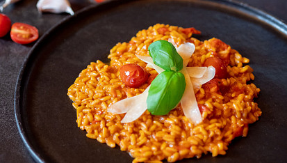 Rajčatové risotto ze cherry rajčat