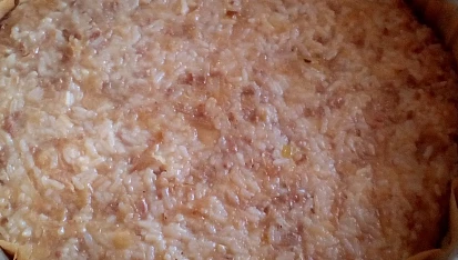 Mleté maso se zelím a rýží - zapékané