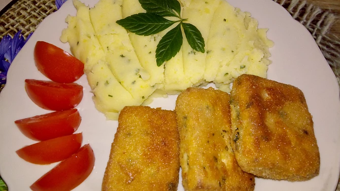 Uzené tofu plněné medvědím česnekem