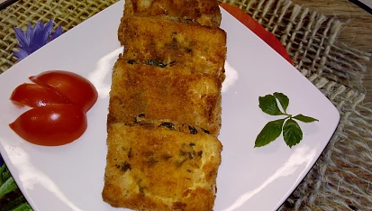 Uzené tofu plněné medvědím česnekem