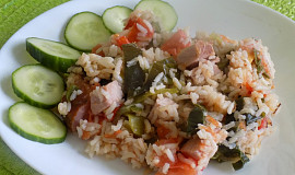 Zeleninová rýže se šunkou