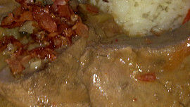 Vepřová játra ve feferonovo-hořčičné omáčče