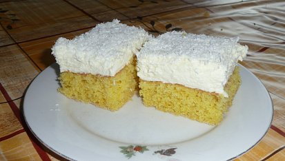 Řezy s tvarohem a kokosem