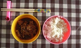 Vepřové po indonésku s rýží